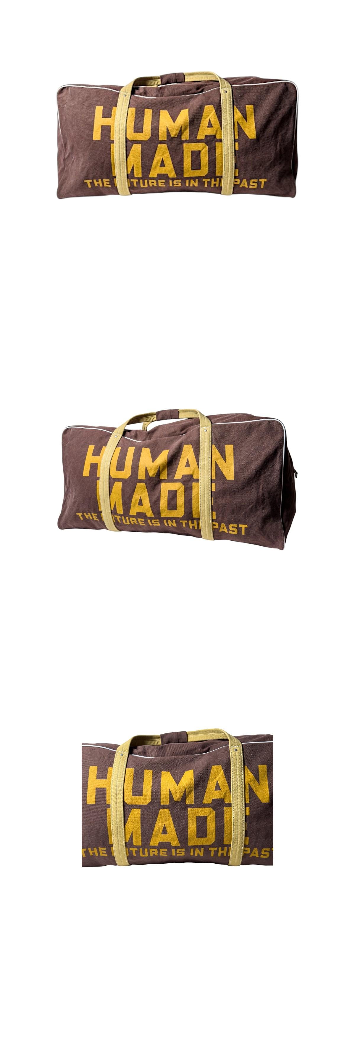Humanmade Canvas Boston Bag Large Brown Tote