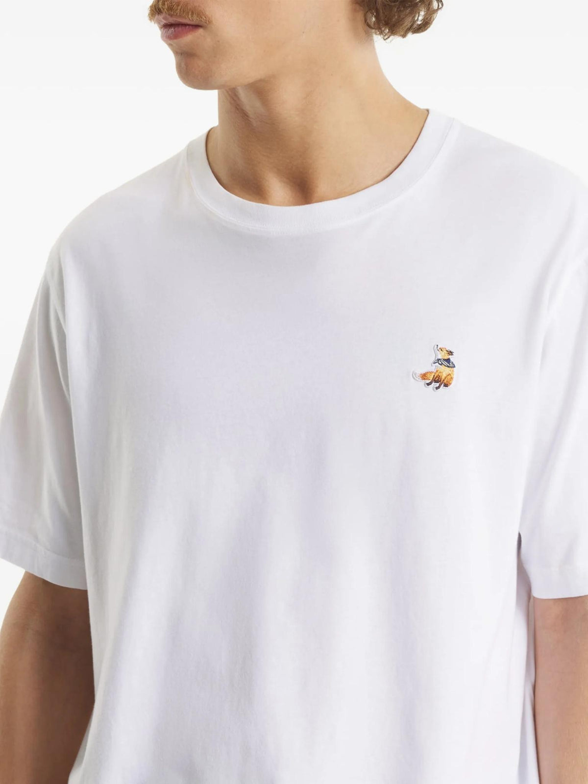 Maison Kitsune Cotton Short Sleeve T-Shirt for Men