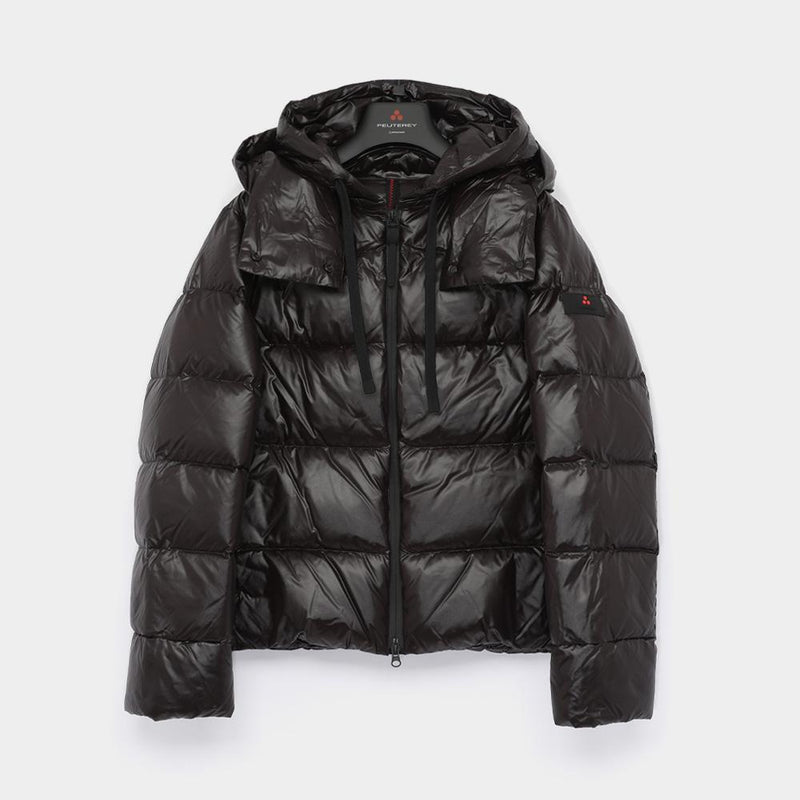 Peuterey Kenid Patch Logo Hooded Down Puffer Jacket Women’s PED5745 01182061 NER