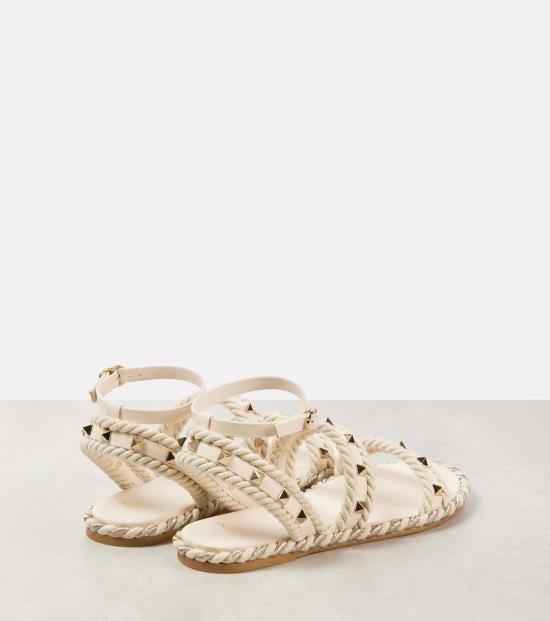 VALENTINO Garavani Ivory Leather Sandals 6W2S0KW8EMPI16 6W2S0KW8EMPI16