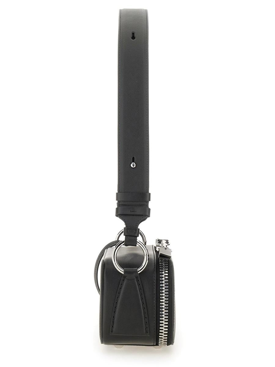 Maison Margiela Black Leather Shoulder Bag