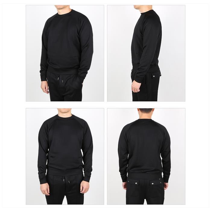 TOM FORD Black Cotton Crewneck Sweatshirt Men