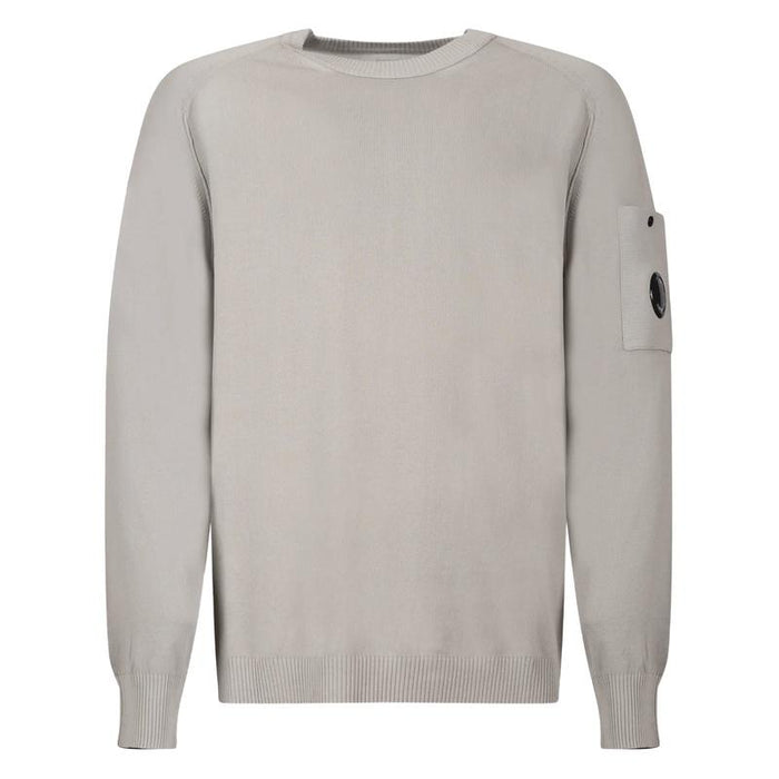 CP Company Lens Patch Crewneck Knit Sweater for Men