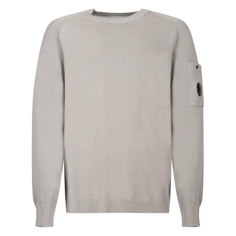 CP Company Lens Patch Crewneck Knit Sweater for Men