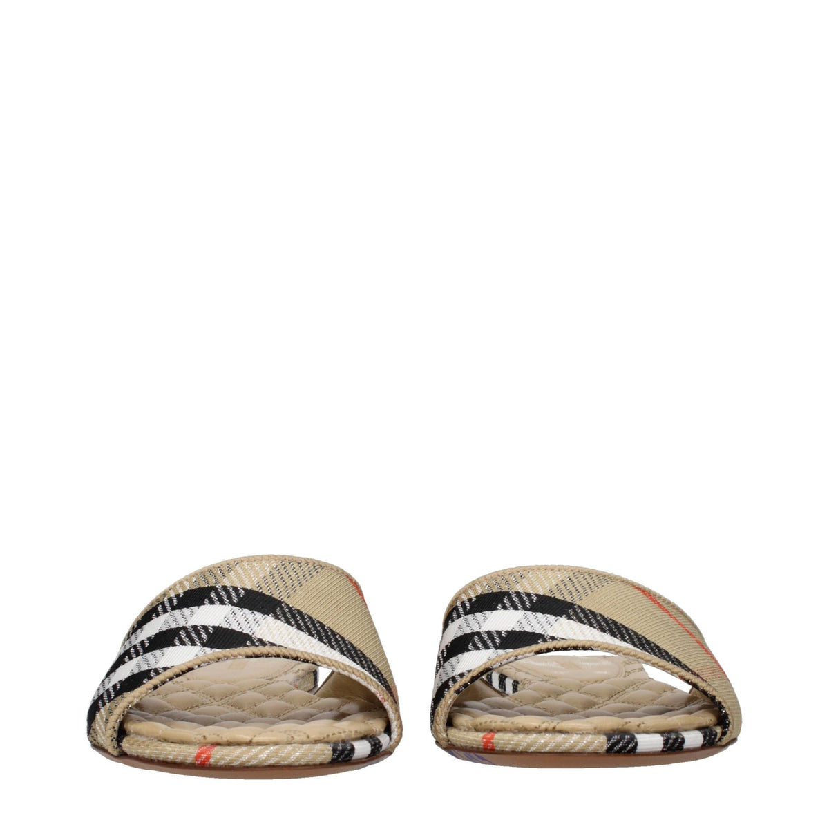 BURBERRY Leather Strappy Sandals Black Women