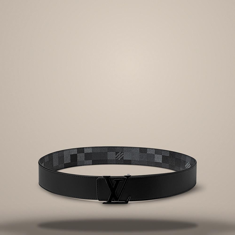 Louis Vuitton Damoflage LV Initials Reversible Belt Black 40mm M8958