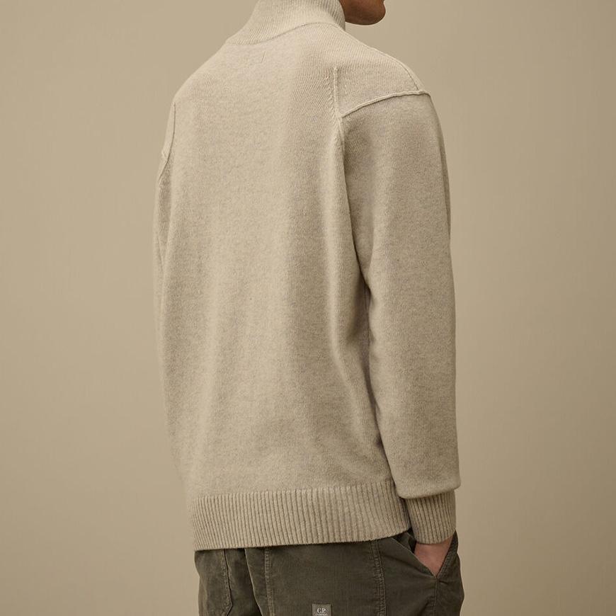 CP Company Men’s Lambswool Half-Zip Sweater 19CMKN709A 110149A M13