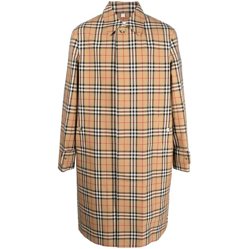 BURBERRY Vintage Check Wool Blend Men’s Coat