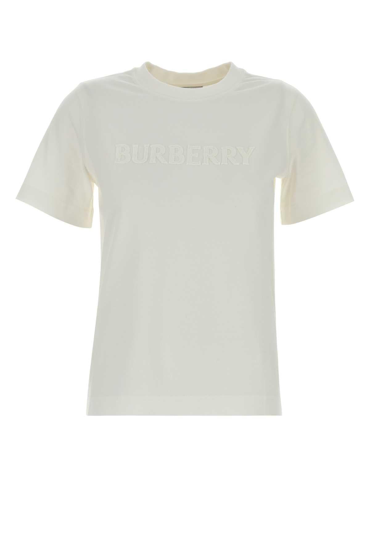 BURBERRY Logo Short Sleeve Cotton T-Shirt Black