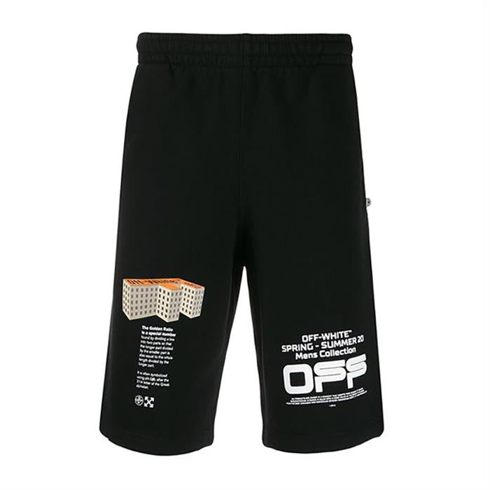 OFF WHITE Men's Wave Line Shorts OMCI006 R20 E