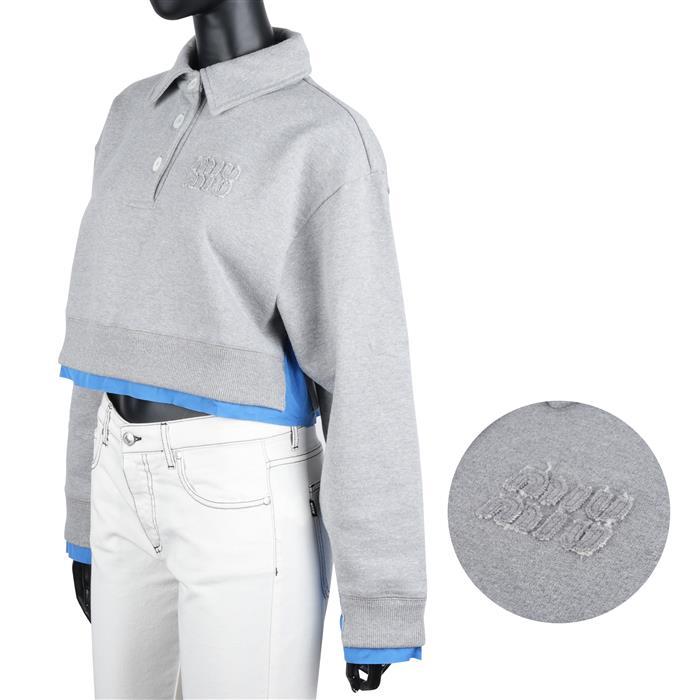 Miu Miu Logo Patch Layered Polo T-Shirt MJL057 15WI F0031