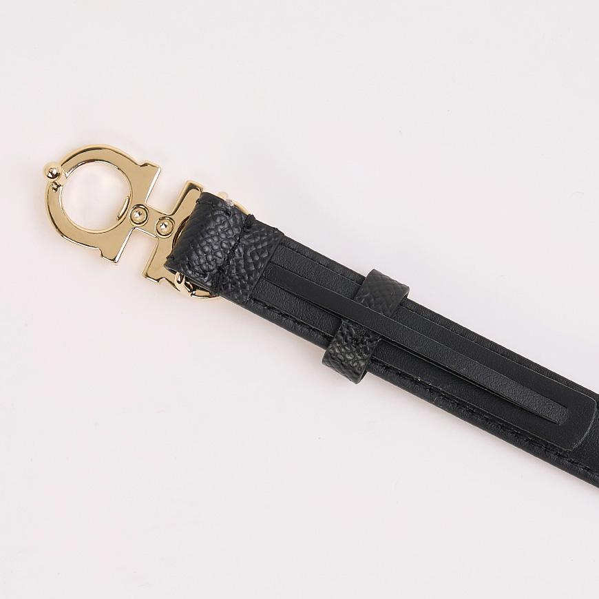 Ferragamo Women’s Gancini Belt B224 NERO 0675180