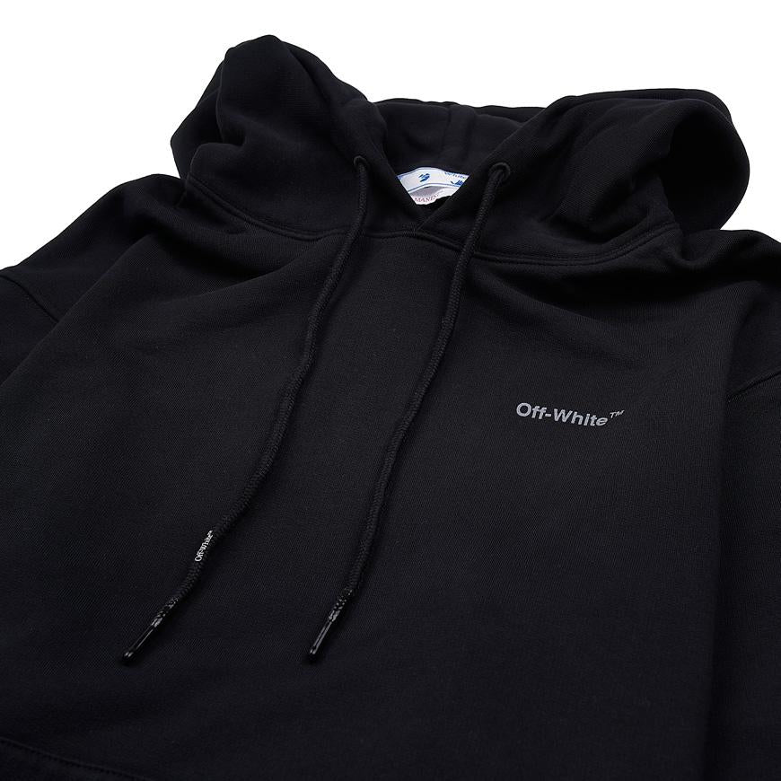 OFF WHITE Men's Diag Outline Slim Fit Hoodie OMBB097C99FLE0011010