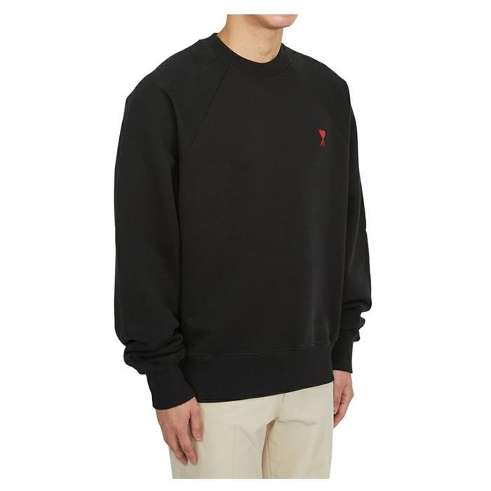AMI Heart Logo Long Sleeve Sweatshirt T-Shirt BFUSW005