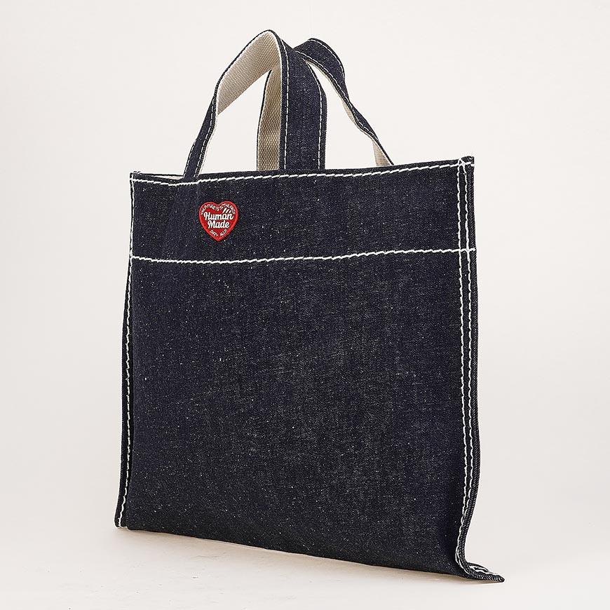 Humanmade Unisex Denim Tote Bag HM31GD038 INDIGO