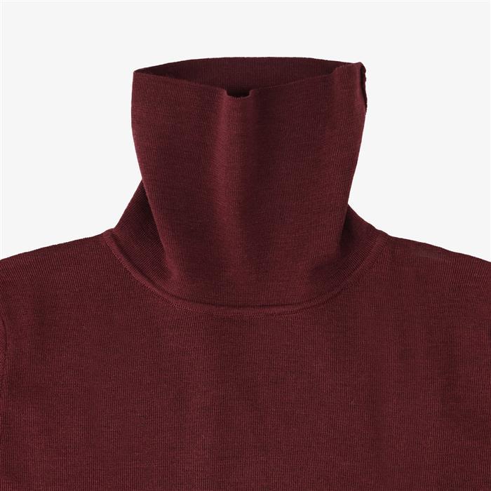 Maison Kitsune Fox Head Patch Turtleneck Knit Sweater Navy