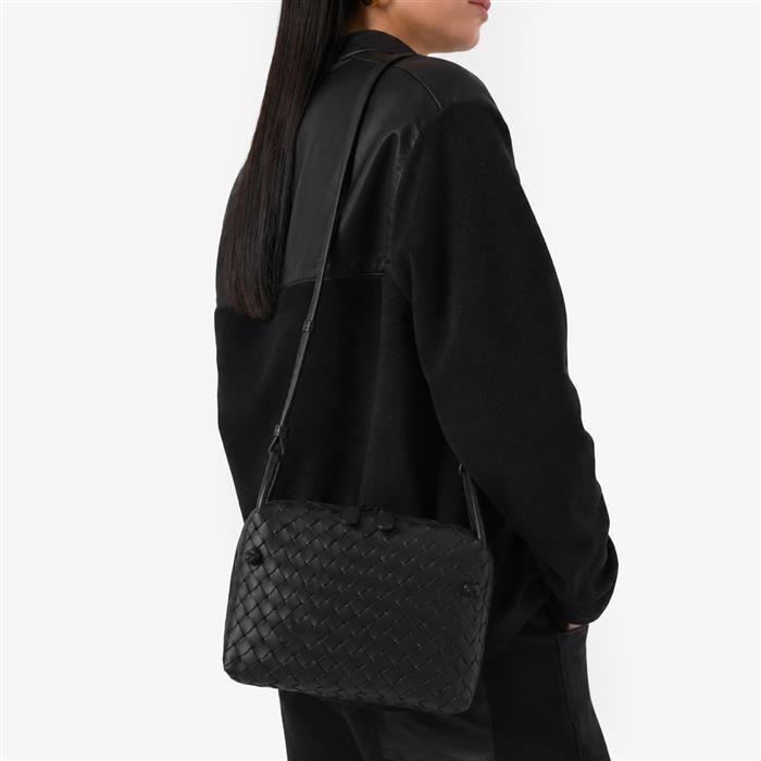 Bottega Veneta Intrecciato Nodi Mini Leather Crossbody Bag