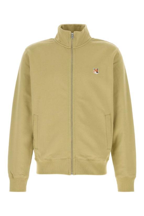 Maison Kitsune Fox Head Patch Full Zip Regular Sweatshirt Zip OM02134KM0001 P357