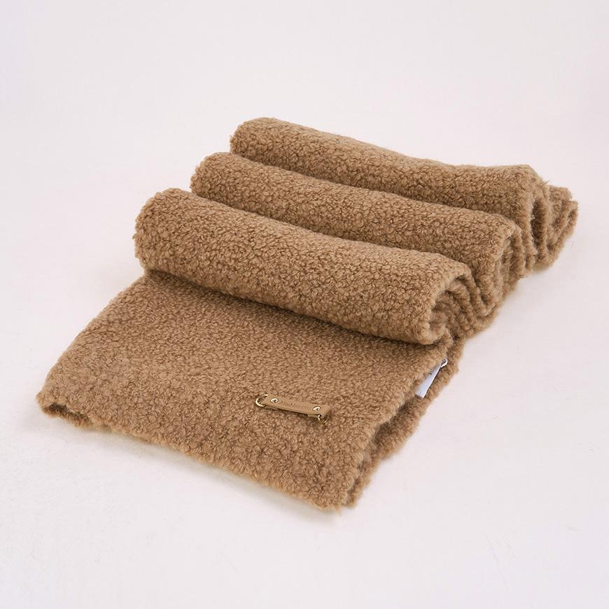 Max Mara Calabra Camel Wool Scarf 001