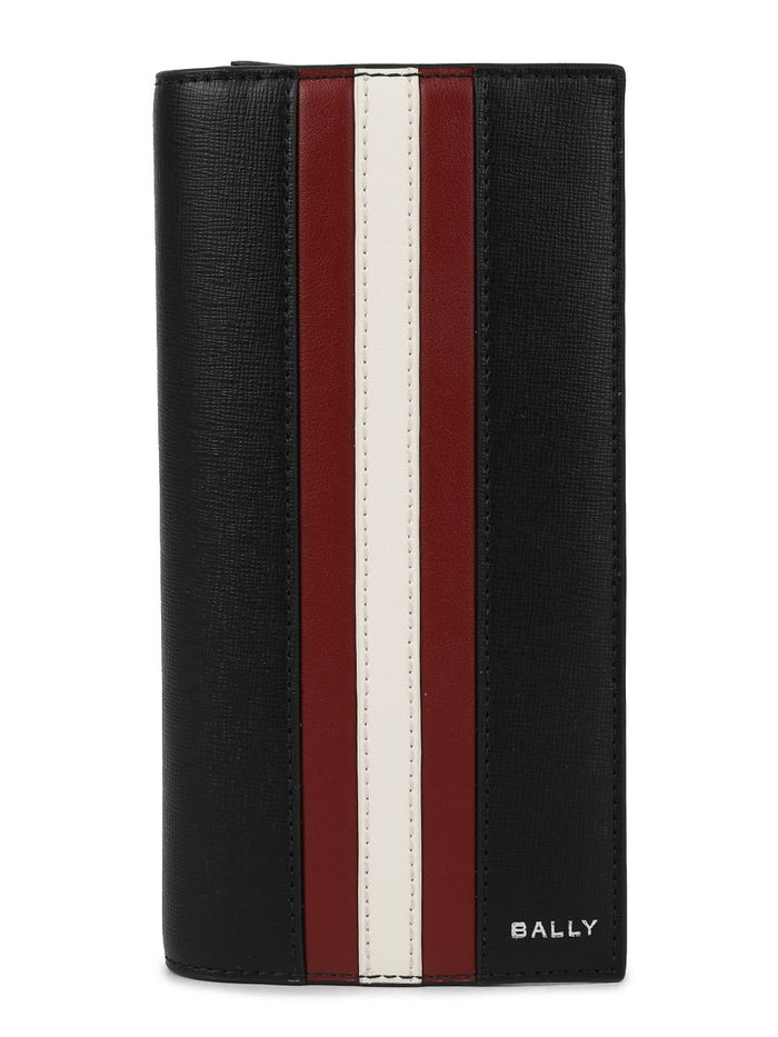 BALLY Black Leather Mitos Long Wallet for Men MLL015 EC001 I946P