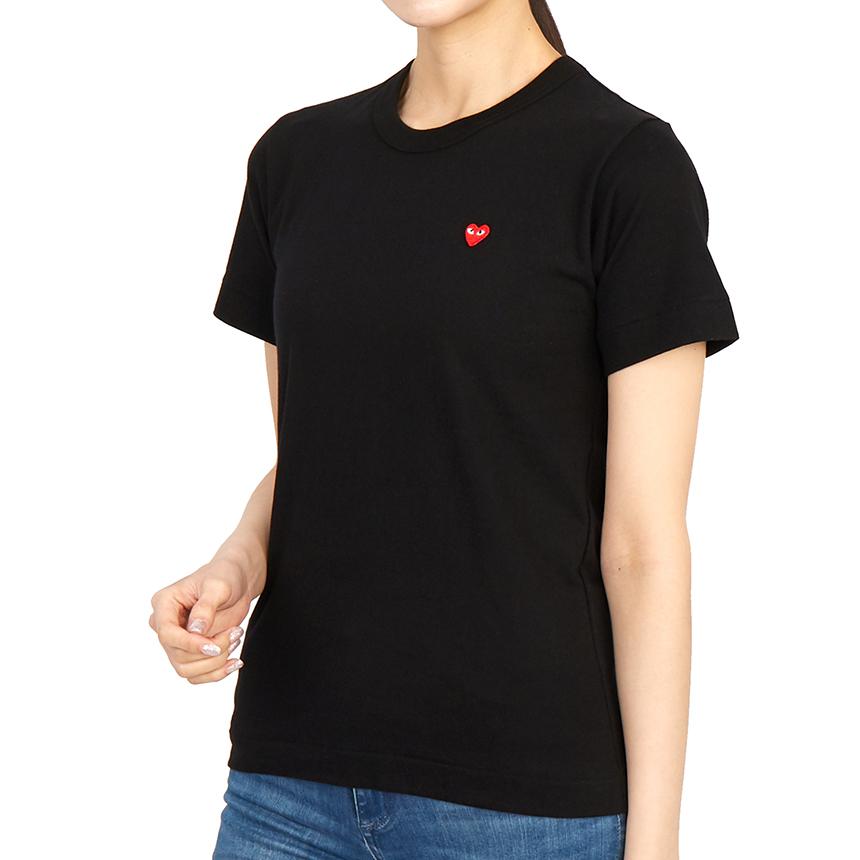 Comme des Garcons Mini Red Heart Patch Women’s Short Sleeve T-Shir AZ T303 051 1