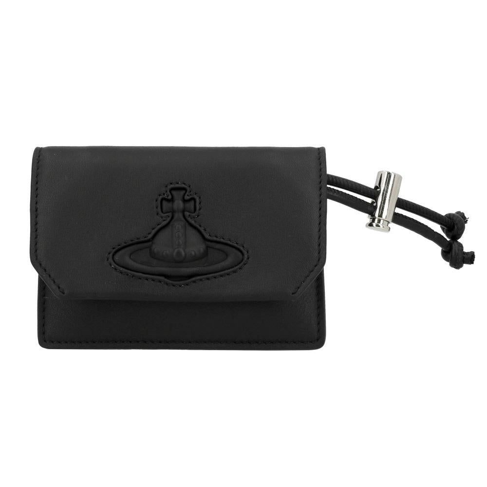 Vivienne Westwood Smooth Leather Strap Card Holder Wallet for Women