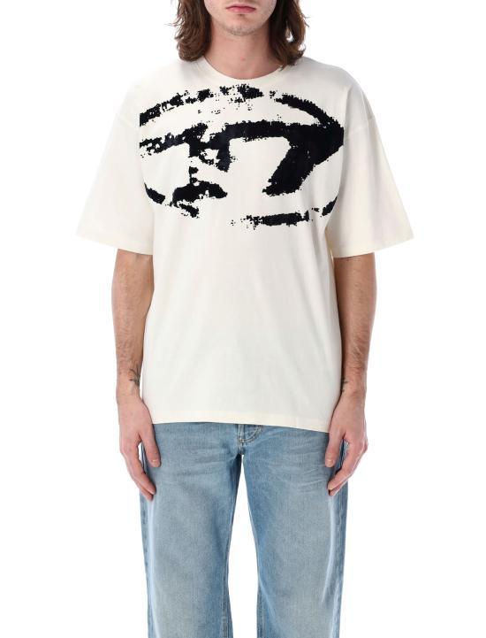 DIESEL Short Sleeve T-Shirt for Men A130490DQAU141A WHITE DOM