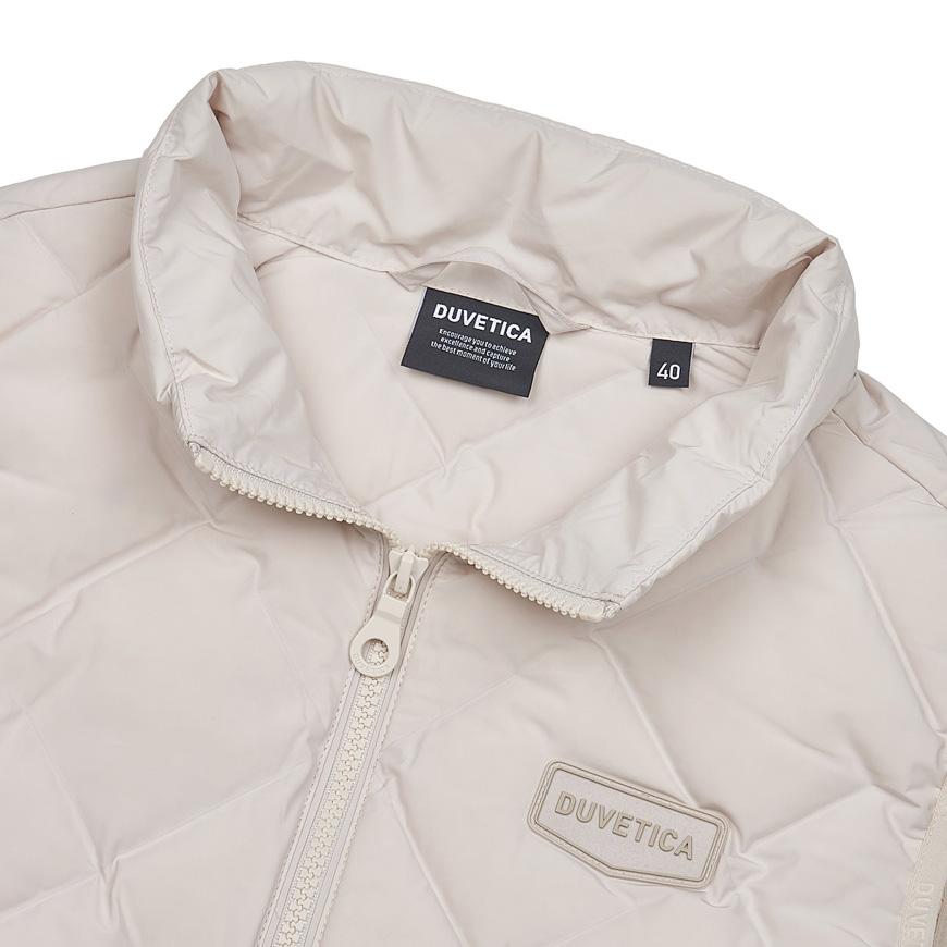Duvetica FW24 Women’s Zeka Logo Puffer Vest VDDV30145K0001 IVS