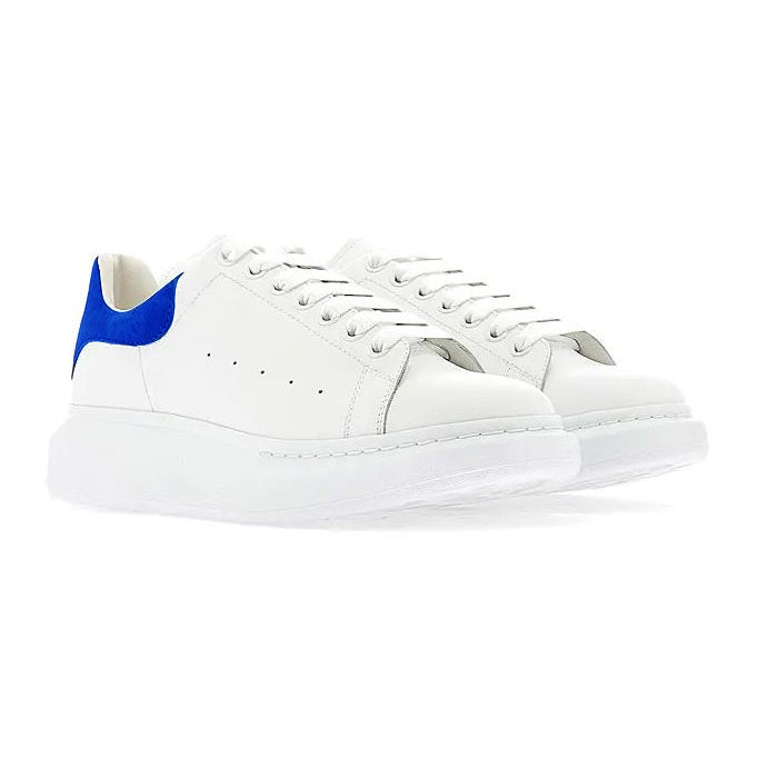 Alexander Mcqueen Oversized Blue Suede Women's Low Top Sneaker 719412 WHGP7 8981