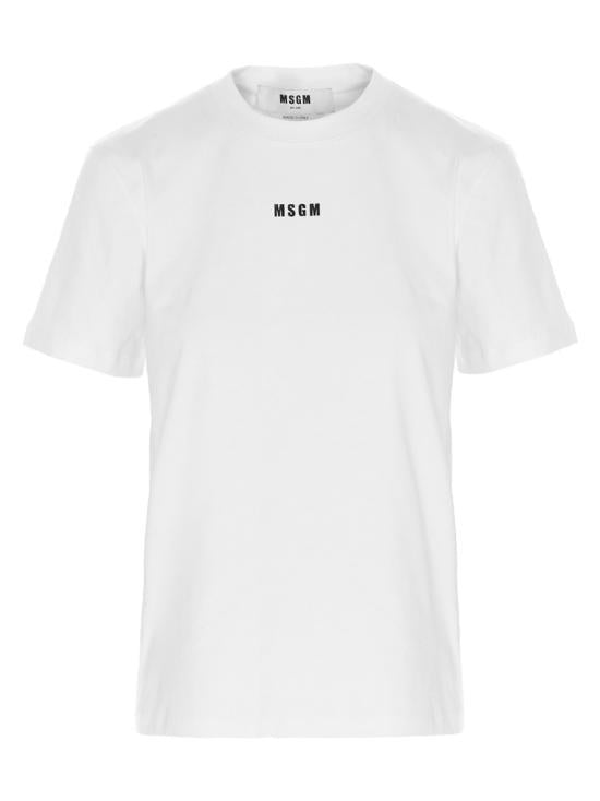 MSGM White Short Sleeve T-Shirt 2000 MDM50020000201