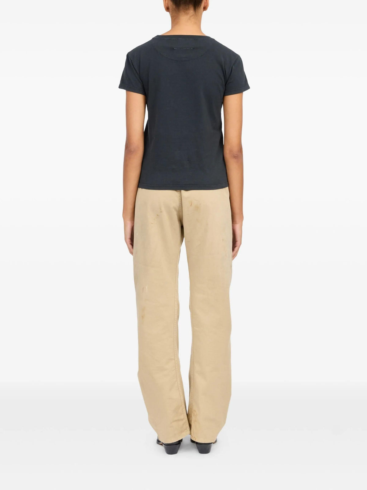 Maison Margiela Short Sleeve Cotton T-Shirt White Women
