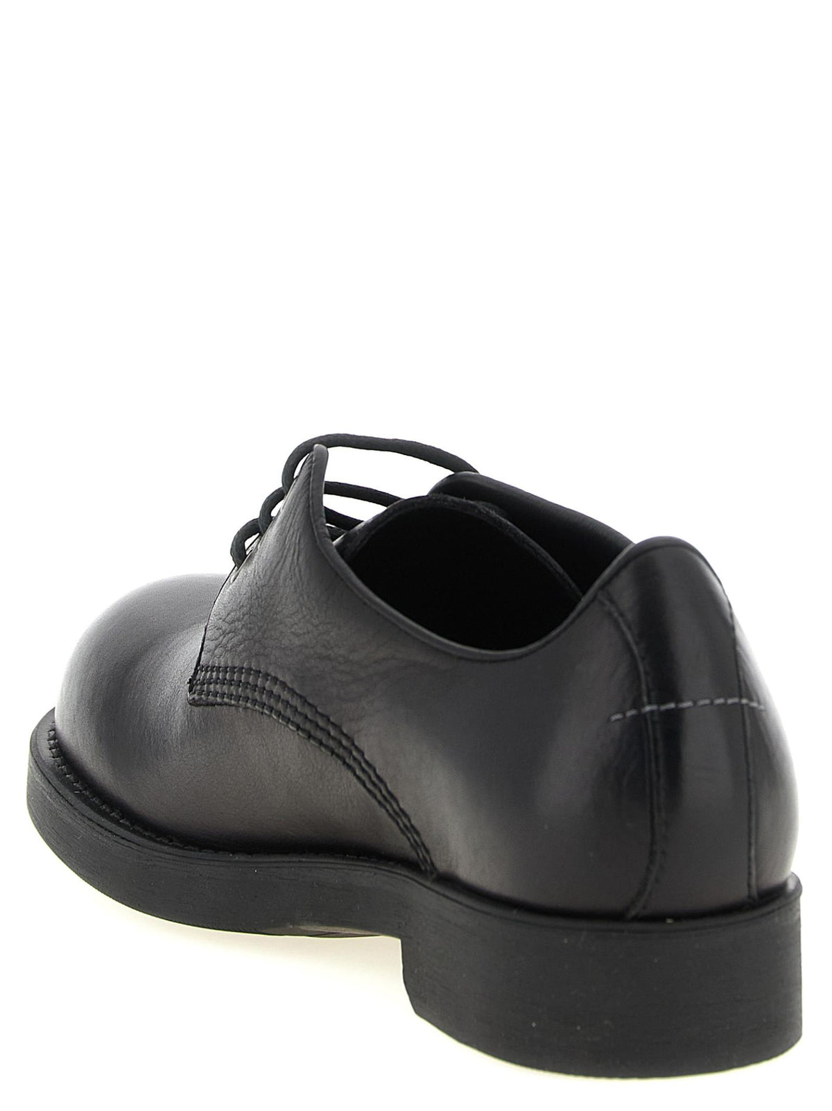 Maison Margiela Black Leather Derby Shoes Men’s Dress Shoes