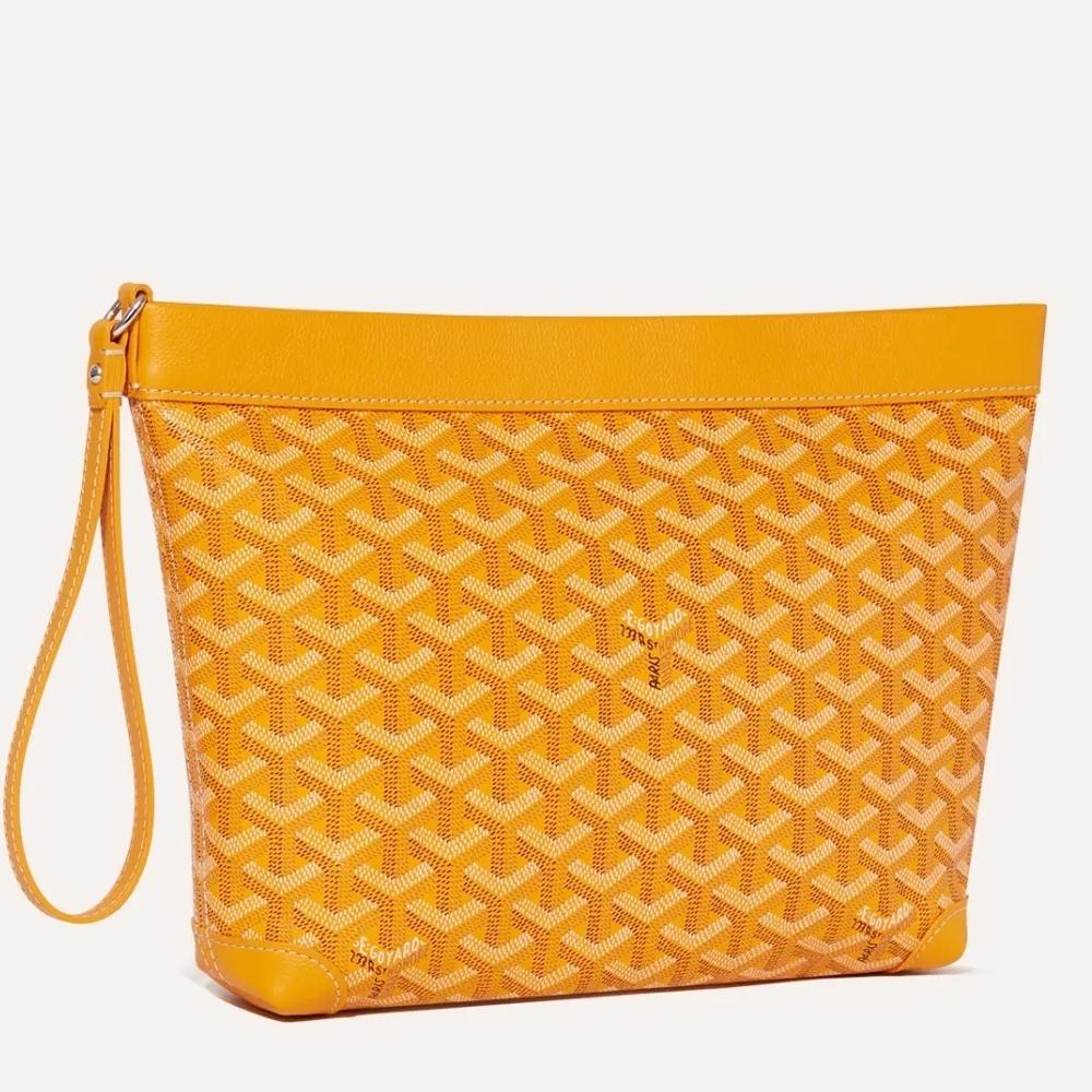 GOYARD Goyardine Coated Canvas Clutch Pouch Unisex All Colors