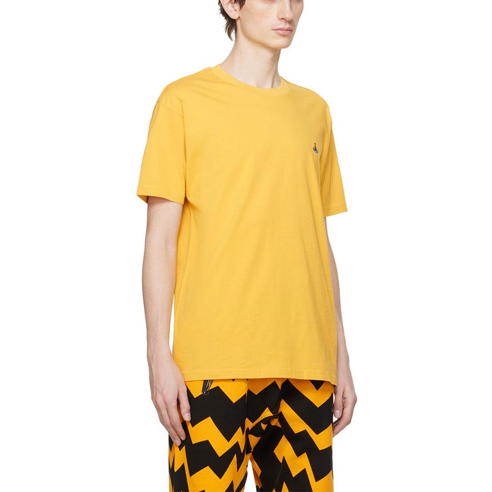 Vivienne Westwood ORB Multicolor Classic T-Shirt Yellow 3G010013 J001M E403