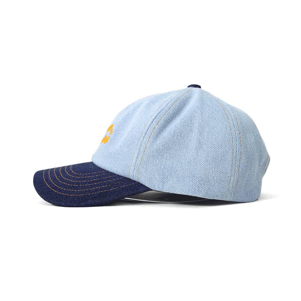 Maison Kitsune Denim Unisex Baseball Cap MM06106 WW5022 P471