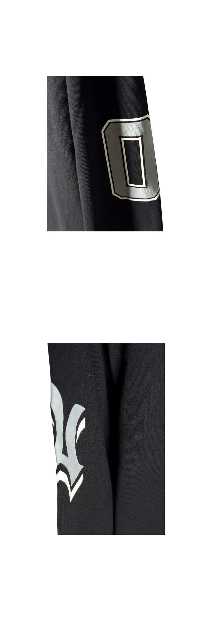 NO PROBLEMO Black Cotton Jersey Long Sleeve T-Shirt