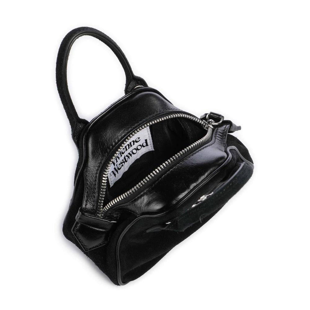 Vivienne Westwood Yasmin Mini Crossbody Bag Black Leather