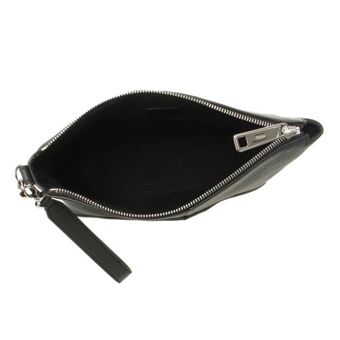 FENDI Leather Clutch Black