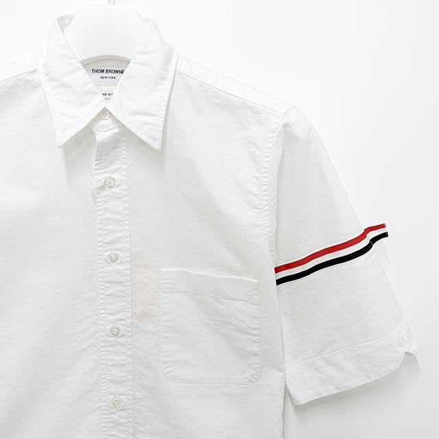 THOM BROWNE Classic Armband Short Sleeve Shirt MWS242A F0313 100