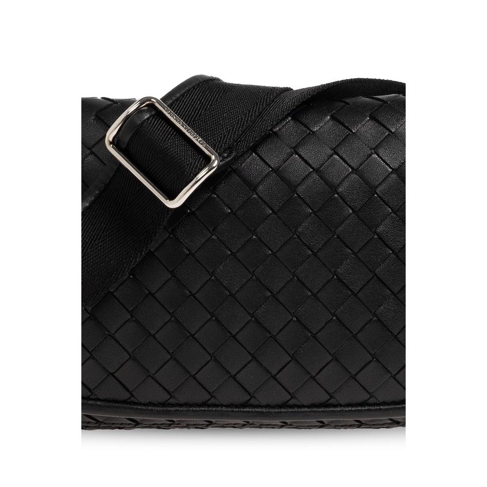 Bottega Veneta Black Leather Belt Bag