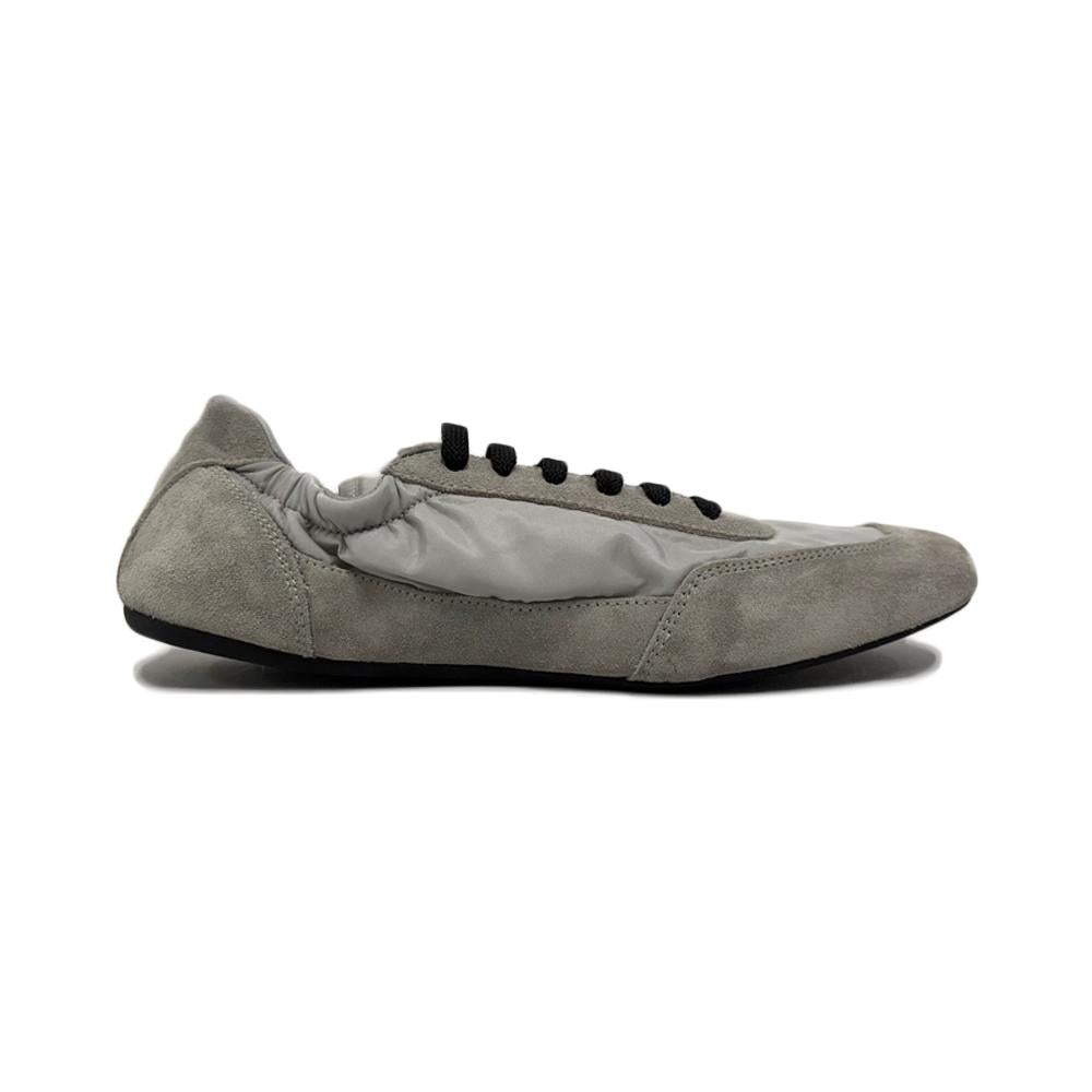 PRADA Gray Nylon Suede Low-Top Sneakers 1E959N D7C F0424