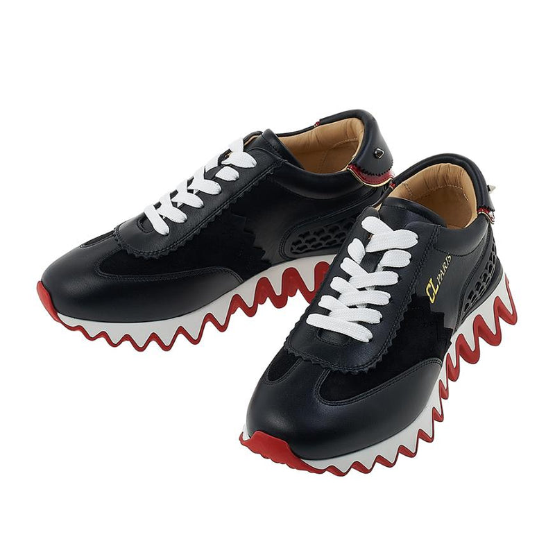 Christian Louboutin Loubi Shark Low-Top Sneakers Women White Leather