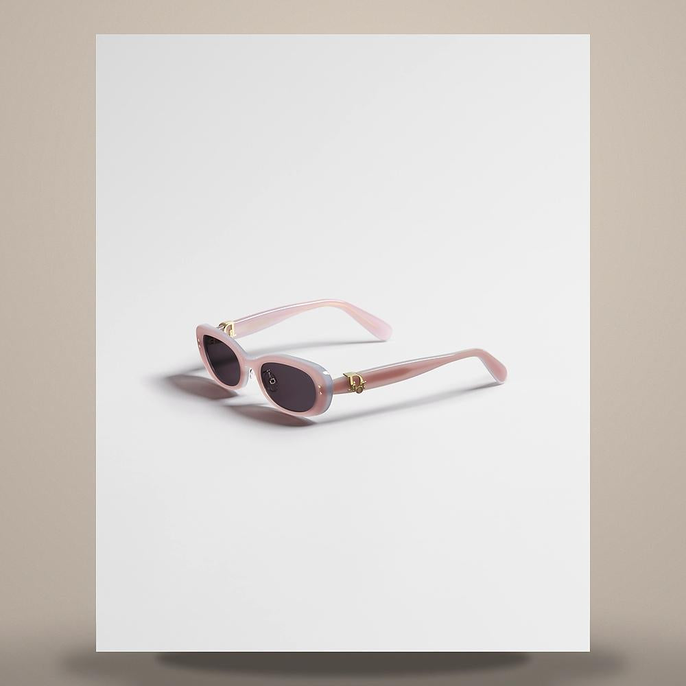 DIOR Oblique Pastel Pink/Blue Butterfly Sunglasses DBLQB1FXR 40A0