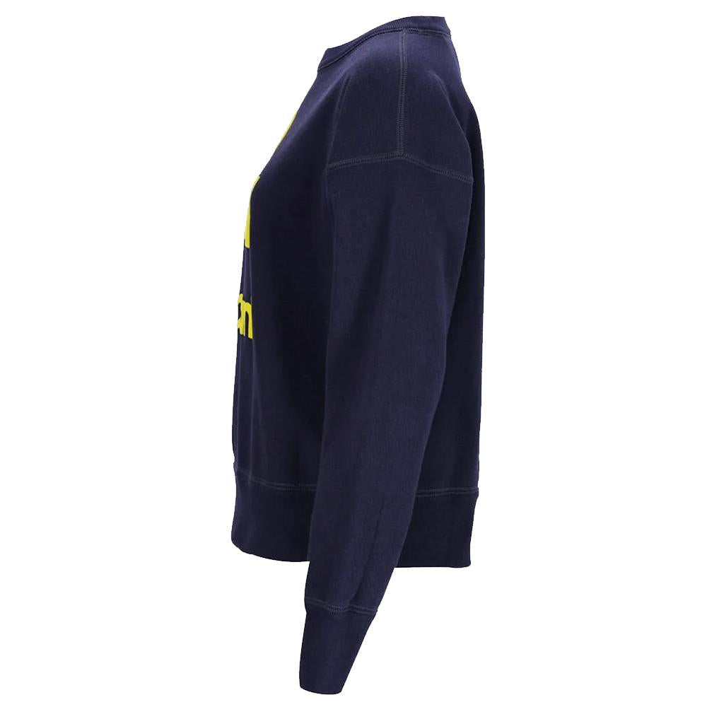 Isabel Marant Navy Fleece-Lined MOBYLI Sweatshirt