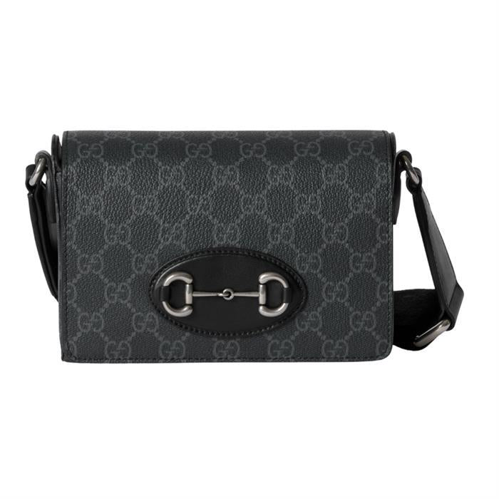 GUCCI Horsebit 1955 Mini Crossbody Bag Black Leather