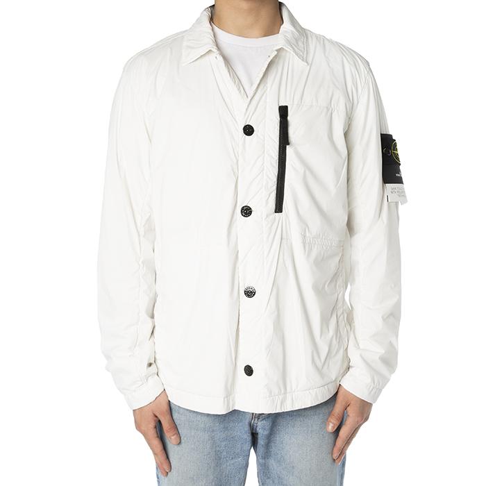 STONE ISLAND Skin-Touch Jacket with Logo Patch for Men Black