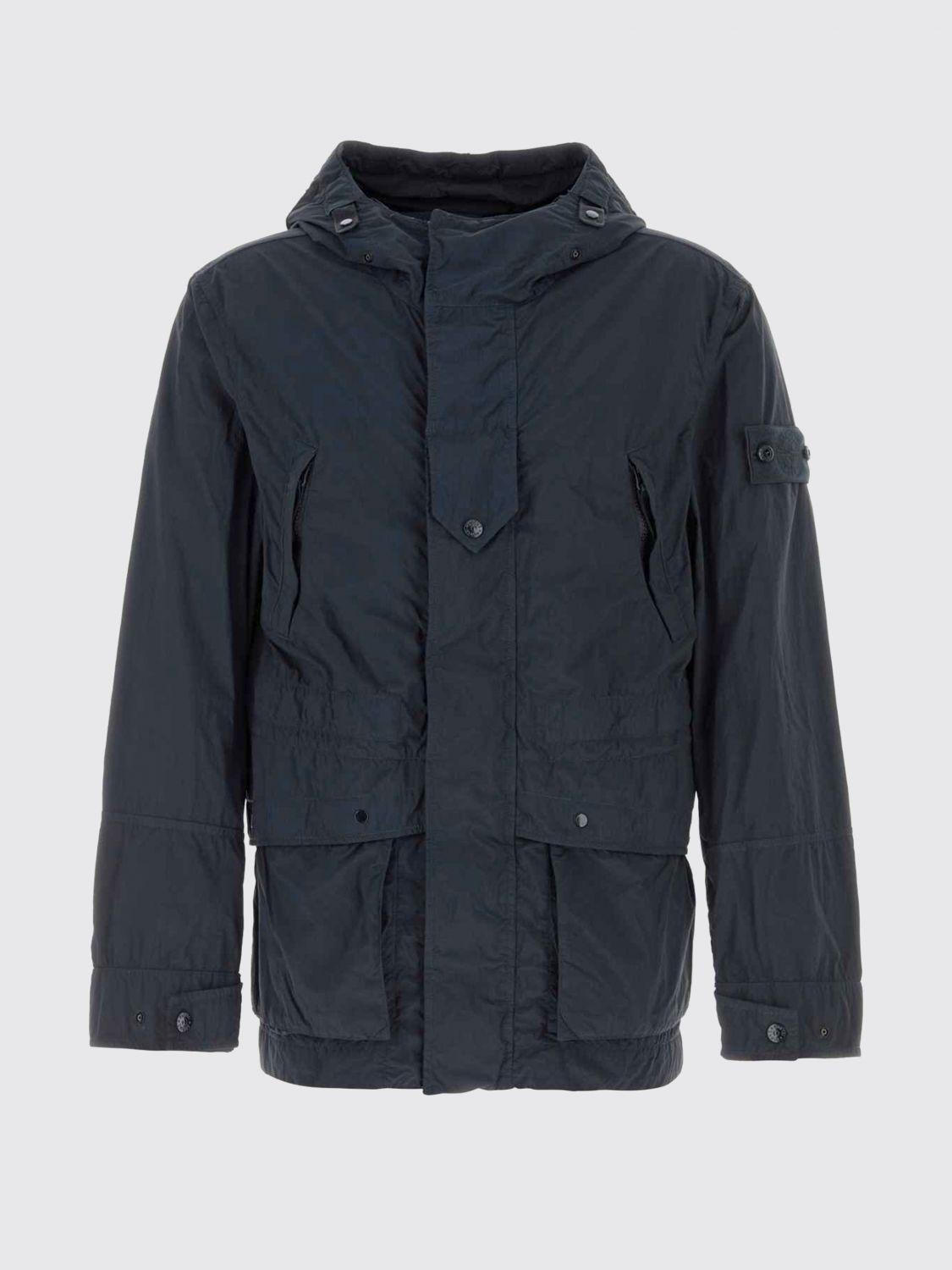STONE ISLAND Black Nylon Bomber Jacket for Men