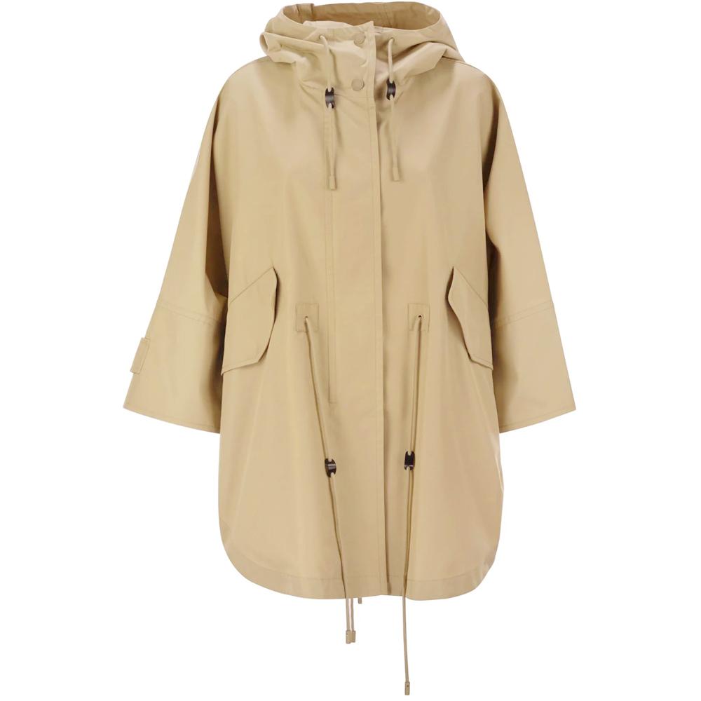 Max Mara Cotton Gabardine Cape Jacket 2515021051 003