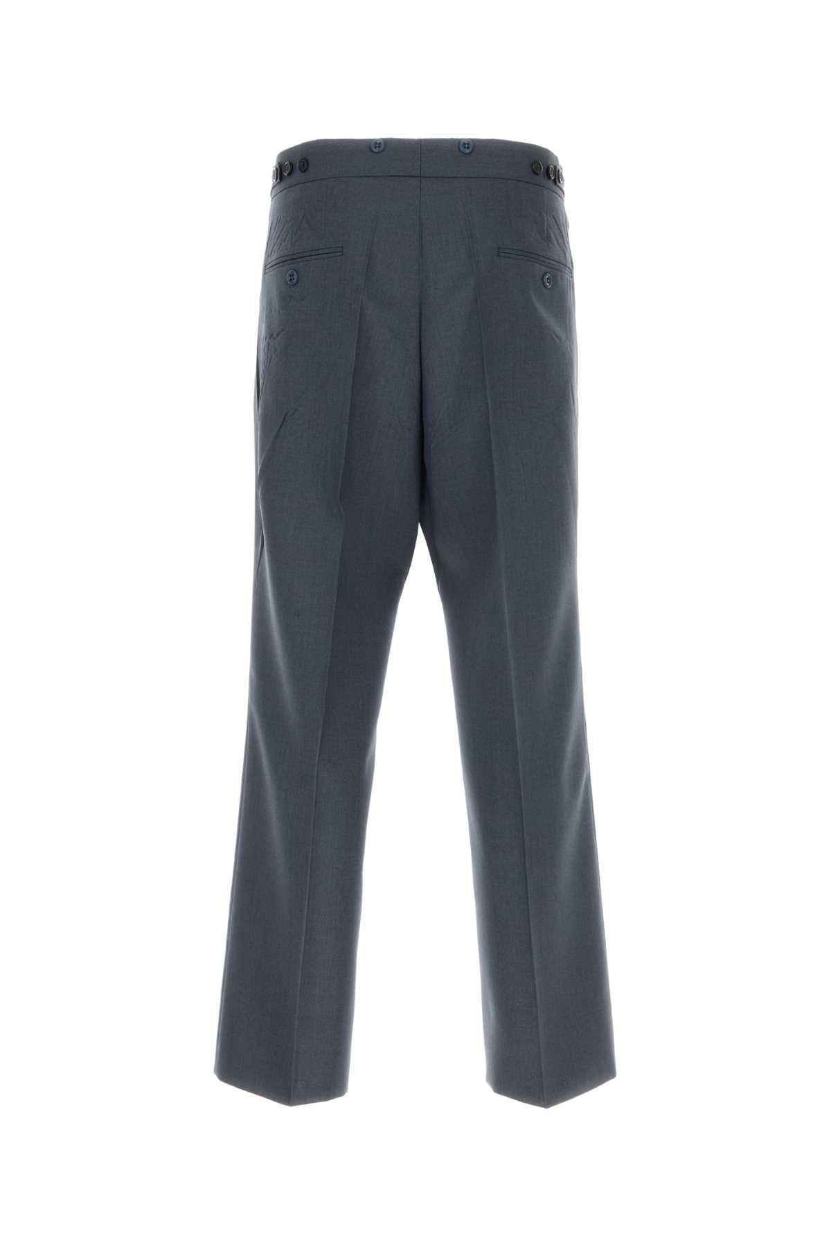 PRADA Gray Wool Trousers Men’s Suit Pants