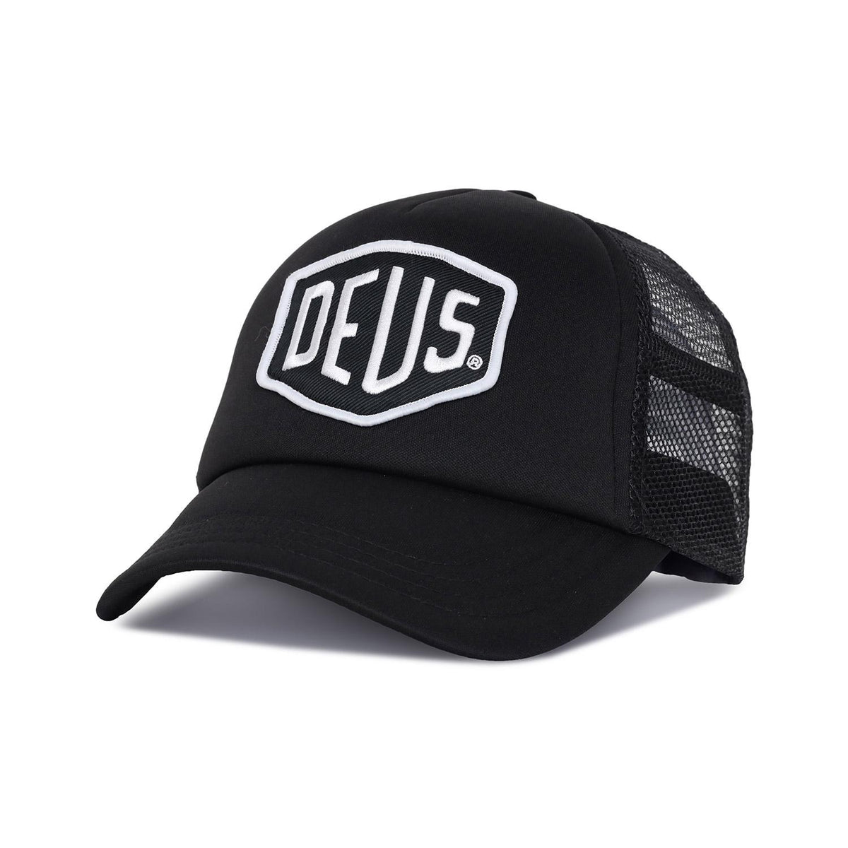 Deus Ex Machina Black White Baylands Trucker Baseball Cap D261 MHA 190